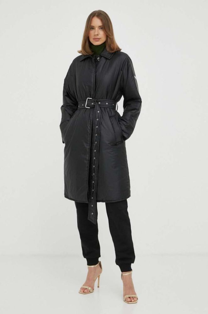 Бавовняні спортивні штани MICHAEL Michael Kors колір чорний однотонні фото 2