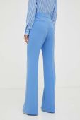 Штани MICHAEL Michael Kors жіночі широке висока посадка колір блакитний