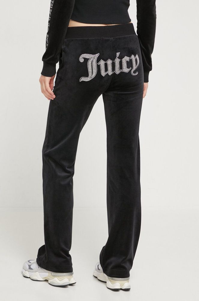 Спортивні штани Juicy Couture колір чорний з аплікацією (3602720)