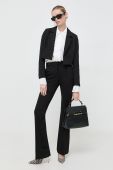 Штани Liu Jo жіночі колір чорний кльош висока посадка (3512475)