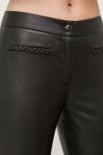 Штани Liu Jo жіночі колір чорний пряме висока посадка (3381811)