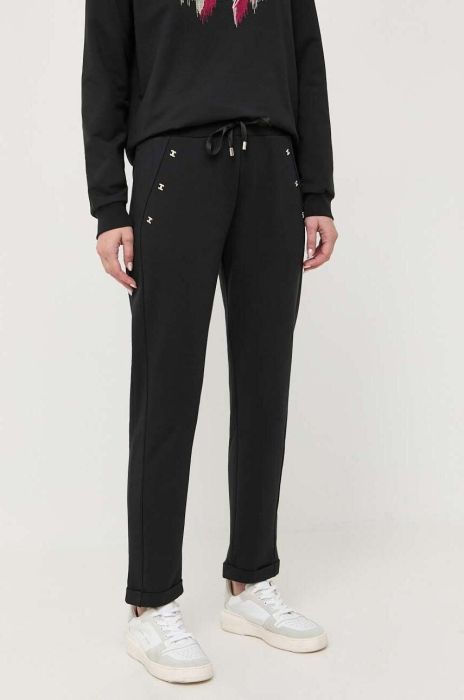 Спортивні штани Liu Jo колір чорний з аплікацією