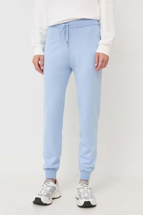Спортивні штани Liu Jo однотонні колір блакитний