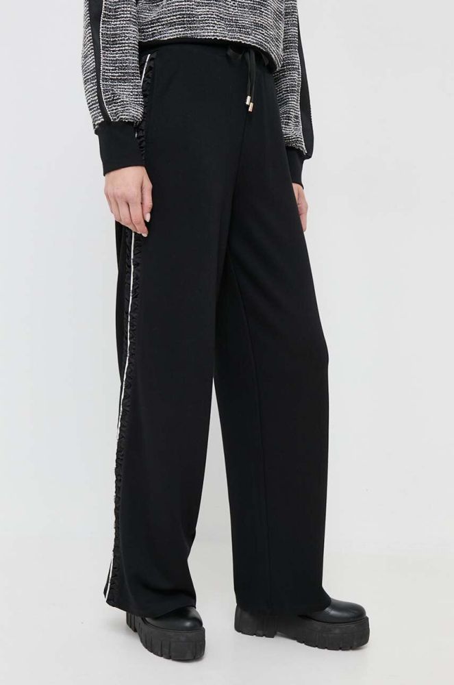 Спортивні штани Liu Jo колір чорний однотонні (3463303)