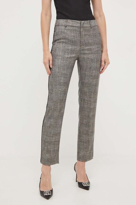 Штани Liu Jo жіночі колір зелений кльош висока посадка