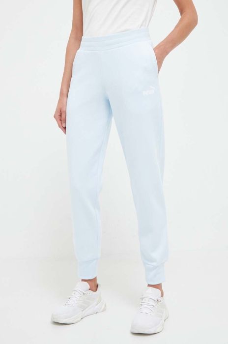 Спортивні штани Puma однотонні колір блакитний