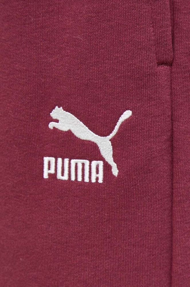 Спортивні штани Puma колір бордовий однотонні (3560155) фото 4