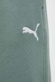 Спортивні штани Puma колір зелений однотонні (3443012)