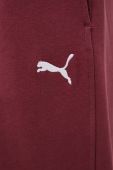 Спортивні штани Puma колір бордовий однотонні (3443008)