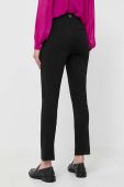 Штани Twinset жіночі колір чорний облягаюче висока посадка (3477764)