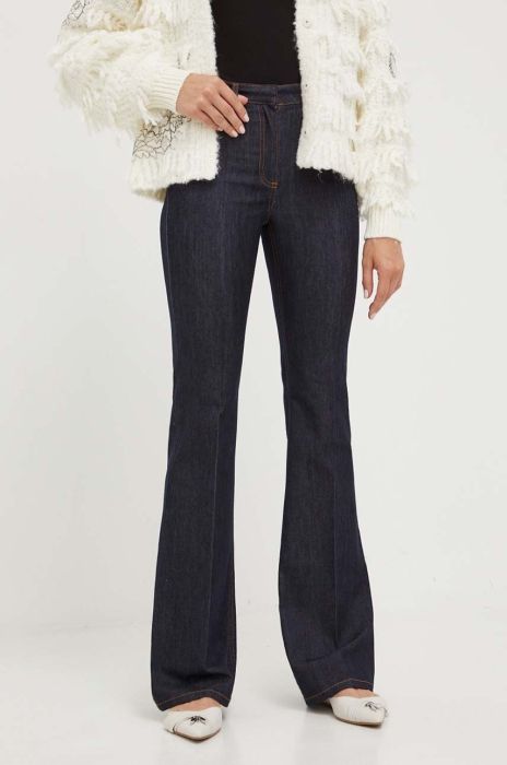 Джинси Twinset жіночі висока посадка колір темно-синій (3459409)