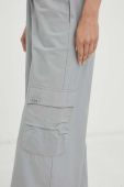 Штани R?sum? жіночі колір сірий фасон cargo висока посадка