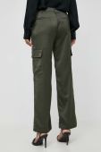 Штани Guess жіночі колір зелений фасон cargo висока посадка (3572027)