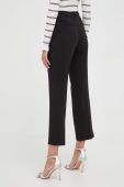 Штани Guess жіночі колір чорний пряме висока посадка (3614664)