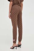 Спортивні штани Guess x Bradalised колір коричневий візерунок