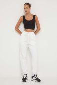 Спортивні штани UGG колір білий однотонні