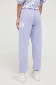 Спортивні штани Vans колір фіолетовий з принтом