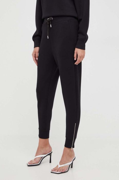 Спортивні штани Guess колір чорний однотонні (3614712)
