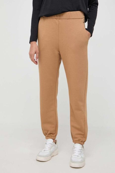 Спортивні штани Max Mara Leisure колір коричневий однотонні