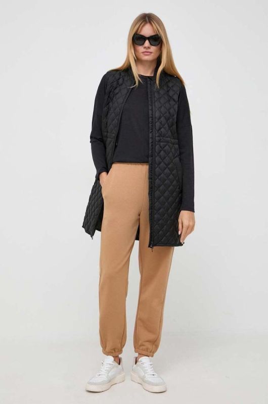 Спортивні штани Max Mara Leisure колір коричневий однотонні фото 2
