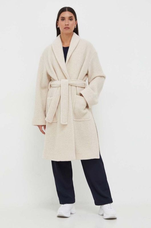 Штани Max Mara Leisure жіночі колір синій пряме висока посадка (3591724) фото 2
