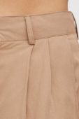 Штани Alohas Valentina жіночі колір бежевий прямі висока посадка