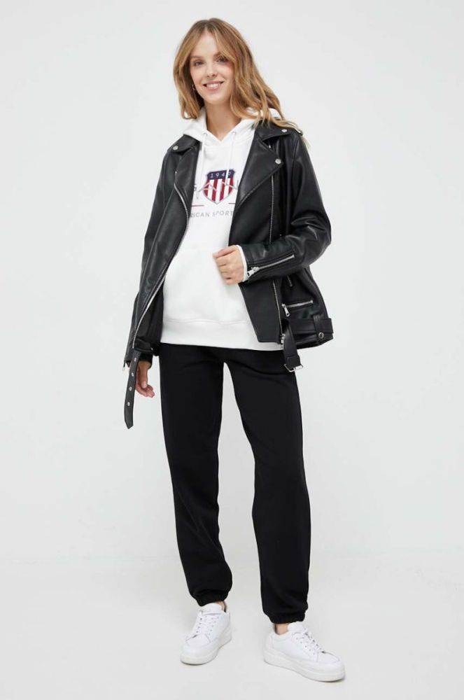 Спортивні штани Gant колір чорний меланж (3342505) фото 2