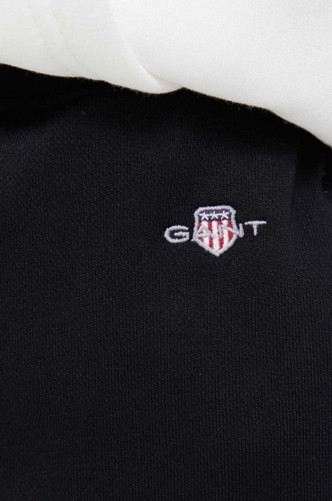 Спортивні штани Gant колір чорний меланж (3342505) фото 4