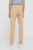 Штани Pepe Jeans жіночі колір бежевий фасон chinos висока посадка