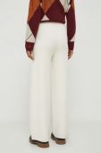 Штани Pepe Jeans жіночі колір бежевий широке висока посадка