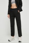 Спортивні штани Deha колір чорний однотонні