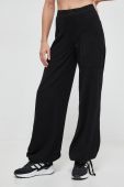 Бавовняні спортивні штани Deha колір чорний однотонні