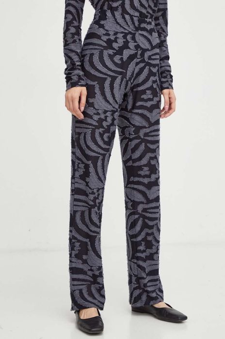 Штани R?sum? жіночі колір синій пряме висока посадка