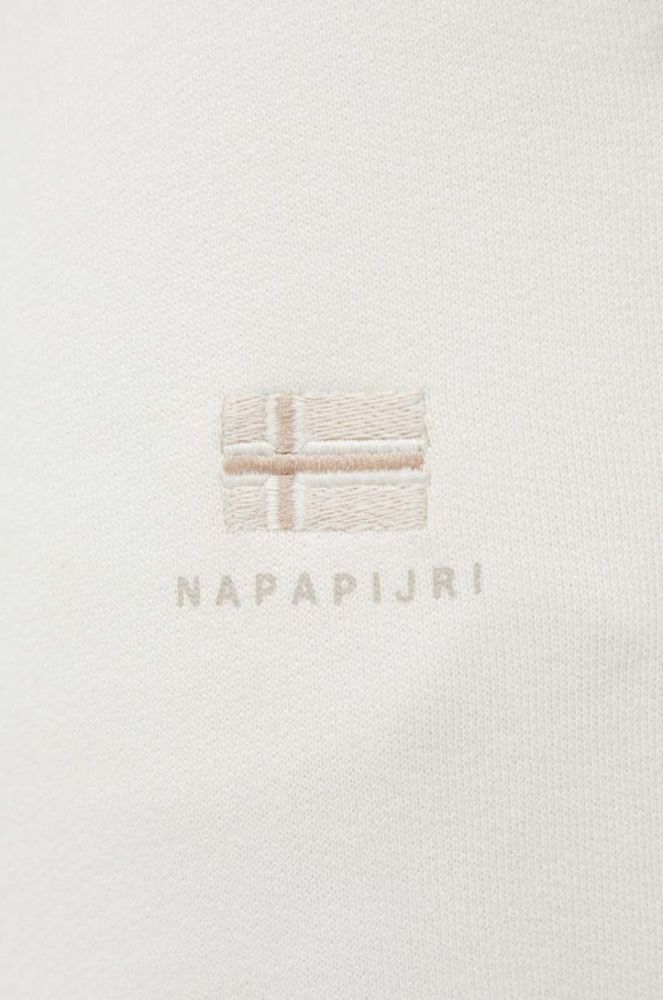 Спортивні штани Napapijri колір бежевий однотонні фото 4