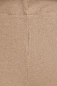 Штани з домішкою вовни United Colors of Benetton колір бежевий широке висока посадка