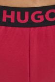 Штани лаунж HUGO колір рожевий однотонні (3507915)