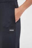 Штани лаунж HUGO колір чорний однотонні (3572038)