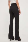 Штани Pinko жіночі колір чорний кльош висока посадка (3447155)