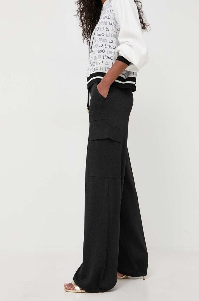 Штани Pinko жіночі колір чорний пряме висока посадка (3524052)