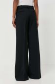 Штани з домішкою вовни Pinko колір чорний пряме висока посадка (3538467)