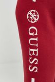 Спортивні штани Guess колір червоний з аплікацією