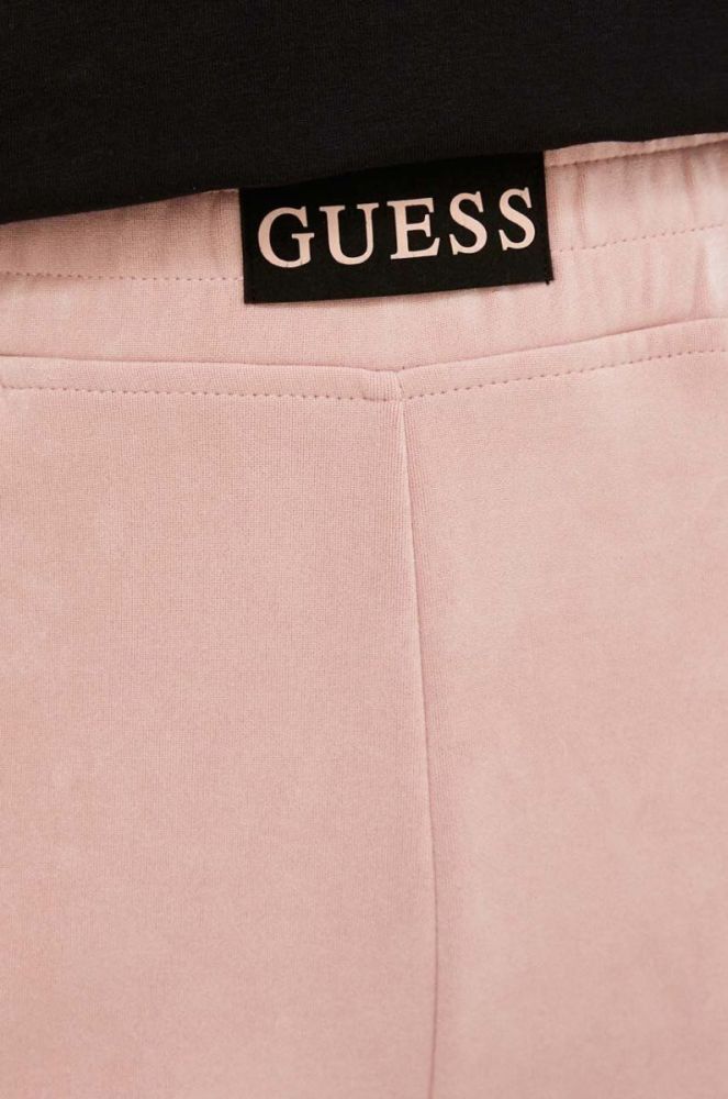 Спортивні штани Guess колір рожевий однотонні (3547446) фото 4
