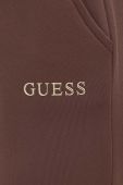 Спортивні штани Guess колір коричневий з аплікацією (3586137)