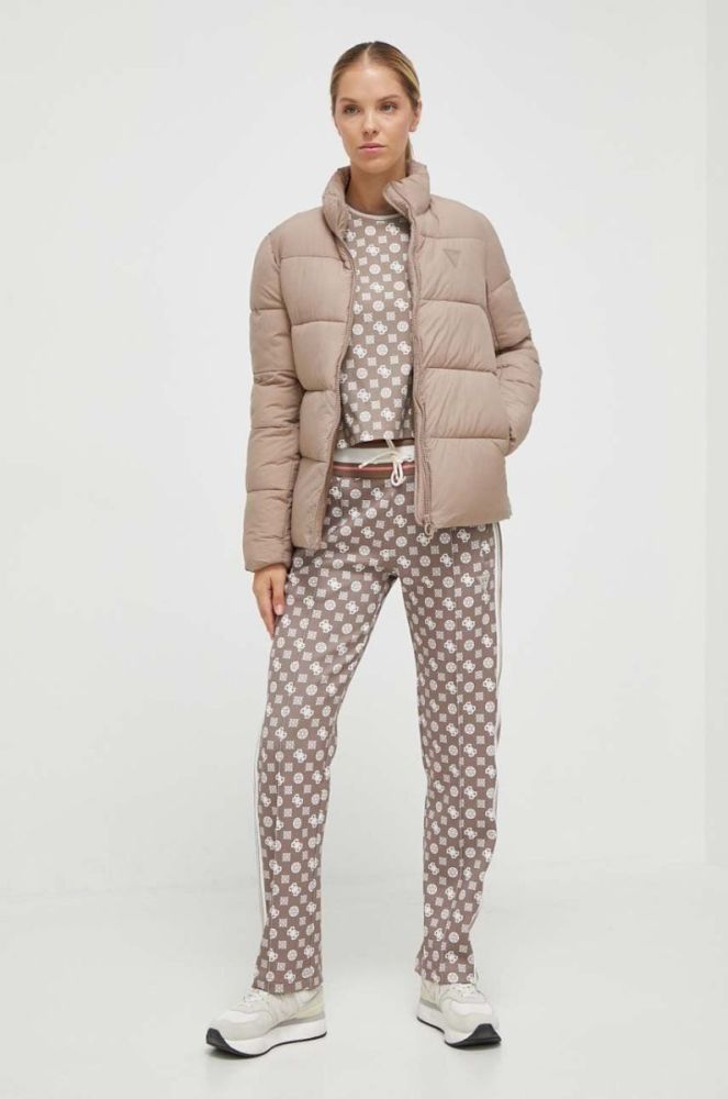 Спортивні штани Guess колір бежевий візерунок (3610427) фото 2