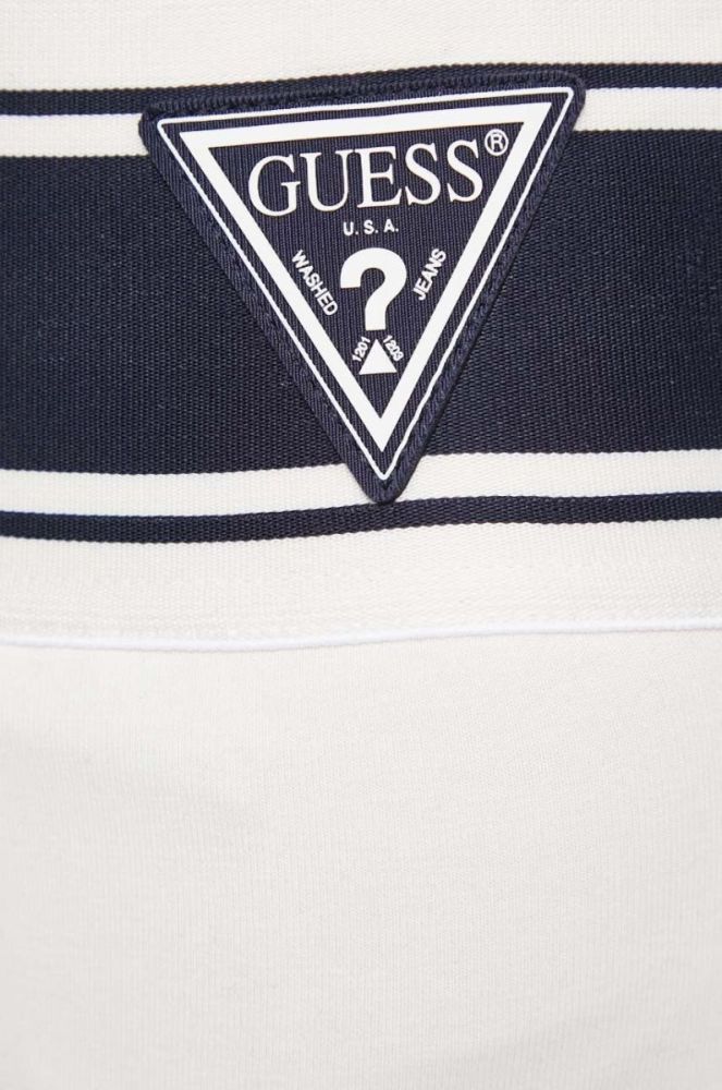 Спортивні штани Guess колір бежевий однотонні (3606087) фото 4