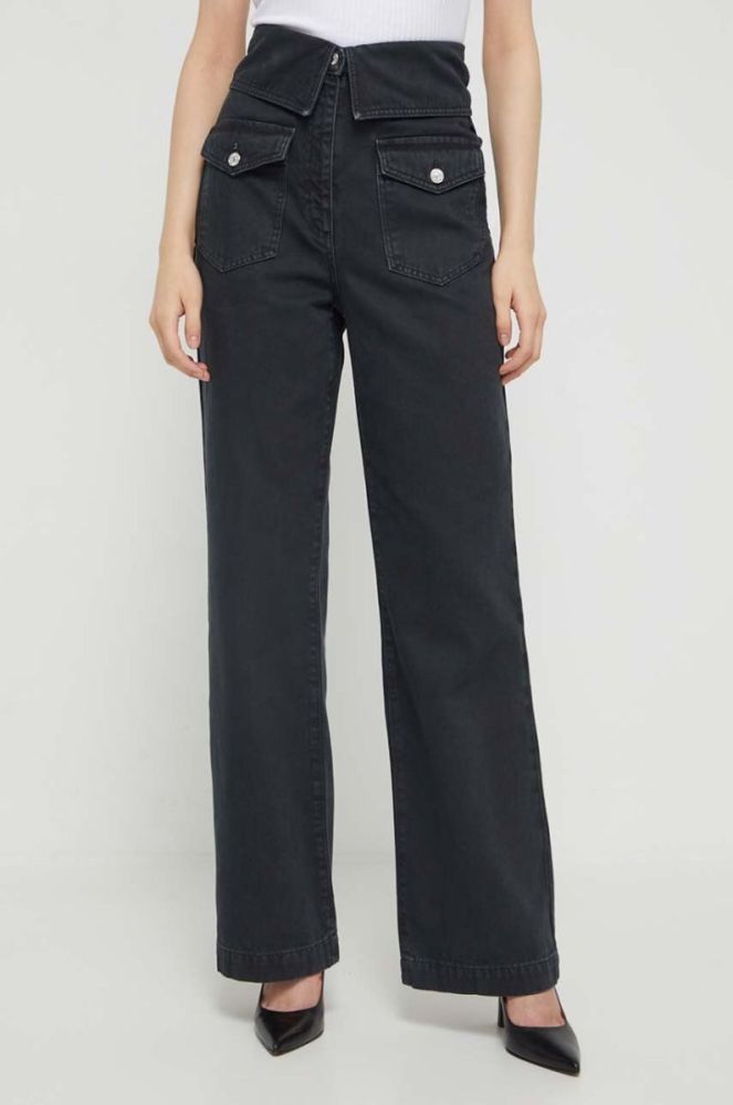 Джинси Moschino Jeans жіночі висока посадка колір чорний (3560109) фото 2