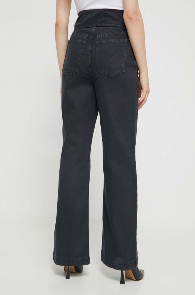 Джинси Moschino Jeans жіночі висока посадка колір чорний (3560109) фото 3