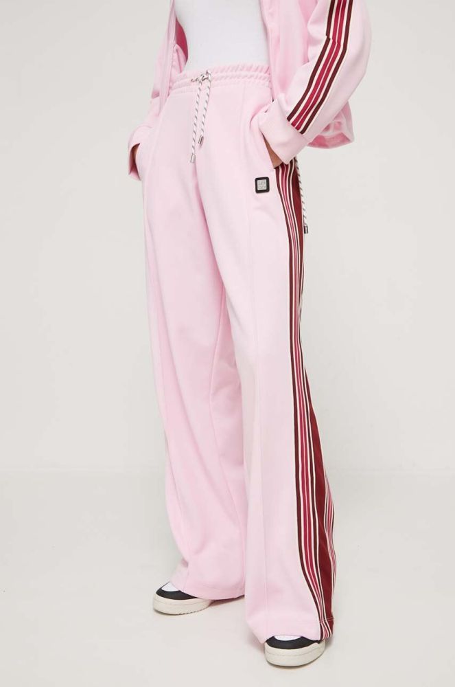 Спортивні штани HUGO колір рожевий візерунок