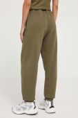 Бавовняні спортивні штани HUGO колір зелений однотонні