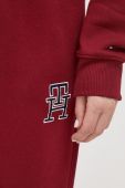 Спортивні штани Tommy Hilfiger колір бордовий з аплікацією